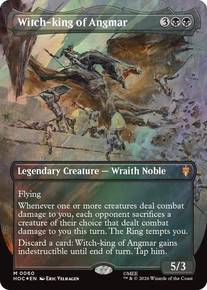 Witch-king of Angmar (Borderless) (Surge Foil) [The Hobbit: Eternal-Legal] 60