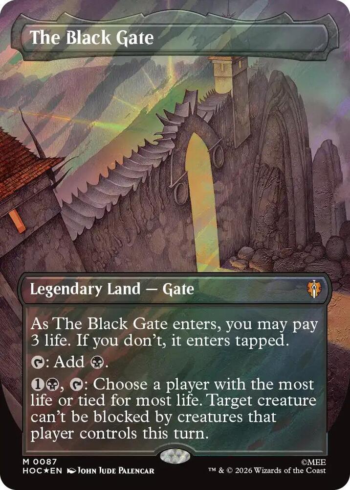 The Black Gate (Borderless) (Surge Foil) [The Hobbit: Eternal-Legal] 87