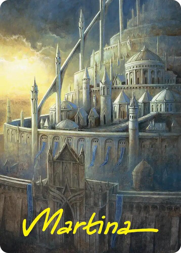Minas Tirith Art Card (Gold-Stamped Signature) [Art Series: The Hobbit] 38