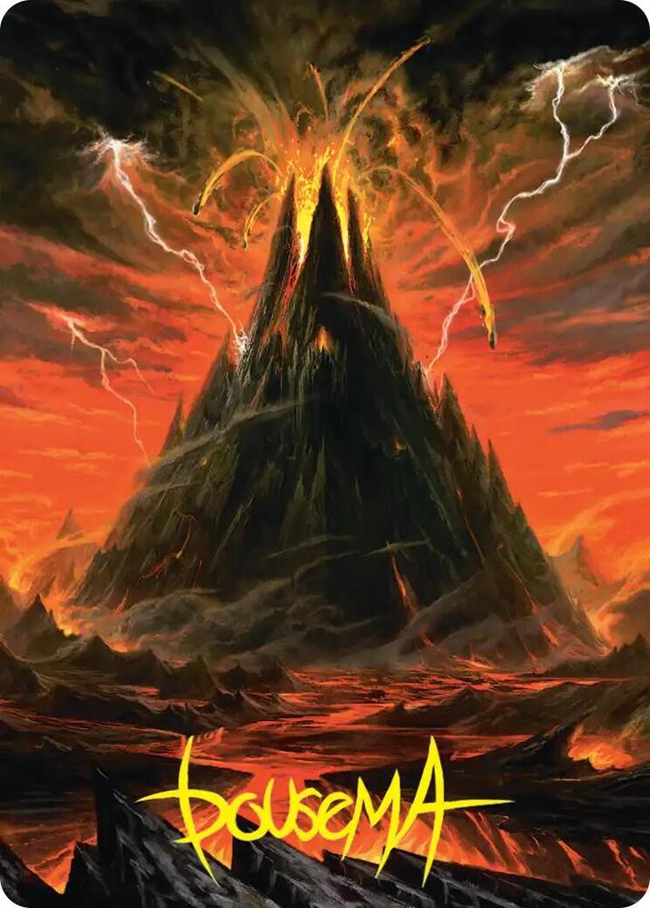 Mount Doom Art Card (Gold-Stamped Signature) [Art Series: The Hobbit] 39