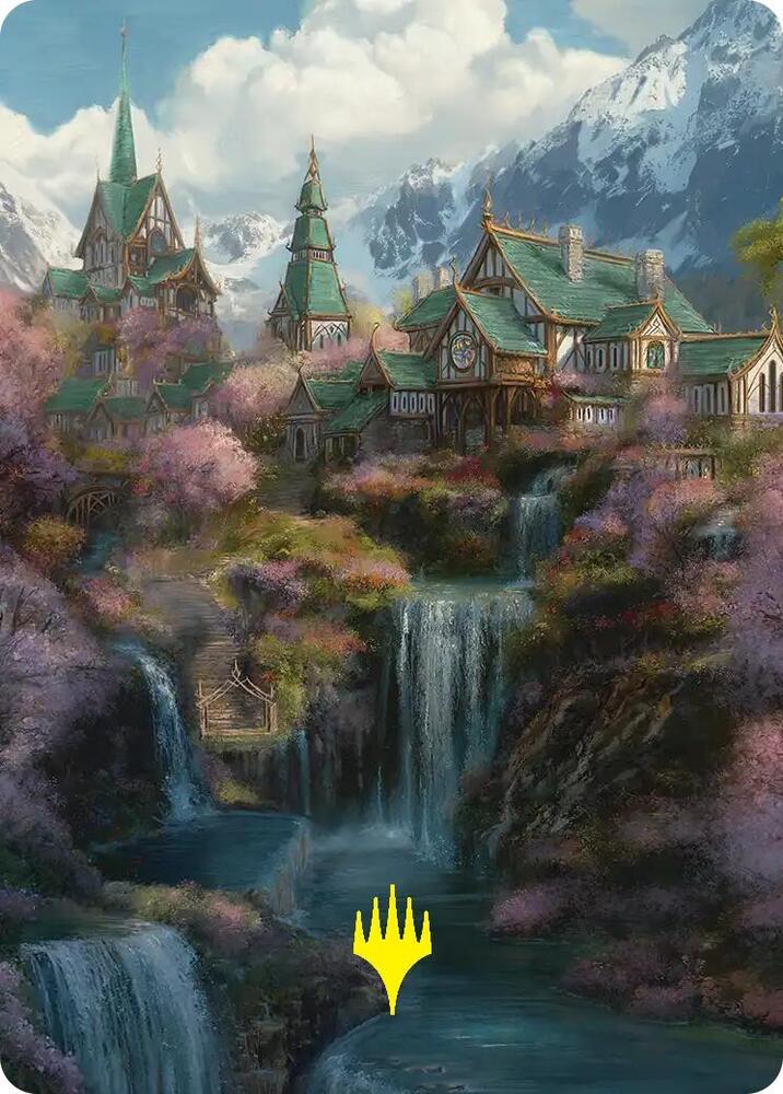 Rivendell Art Card (Gold-Stamped) [Art Series: The Hobbit] 40