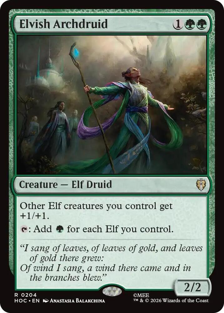 Elvish Archdruid [The Hobbit: Eternal-Legal] 204