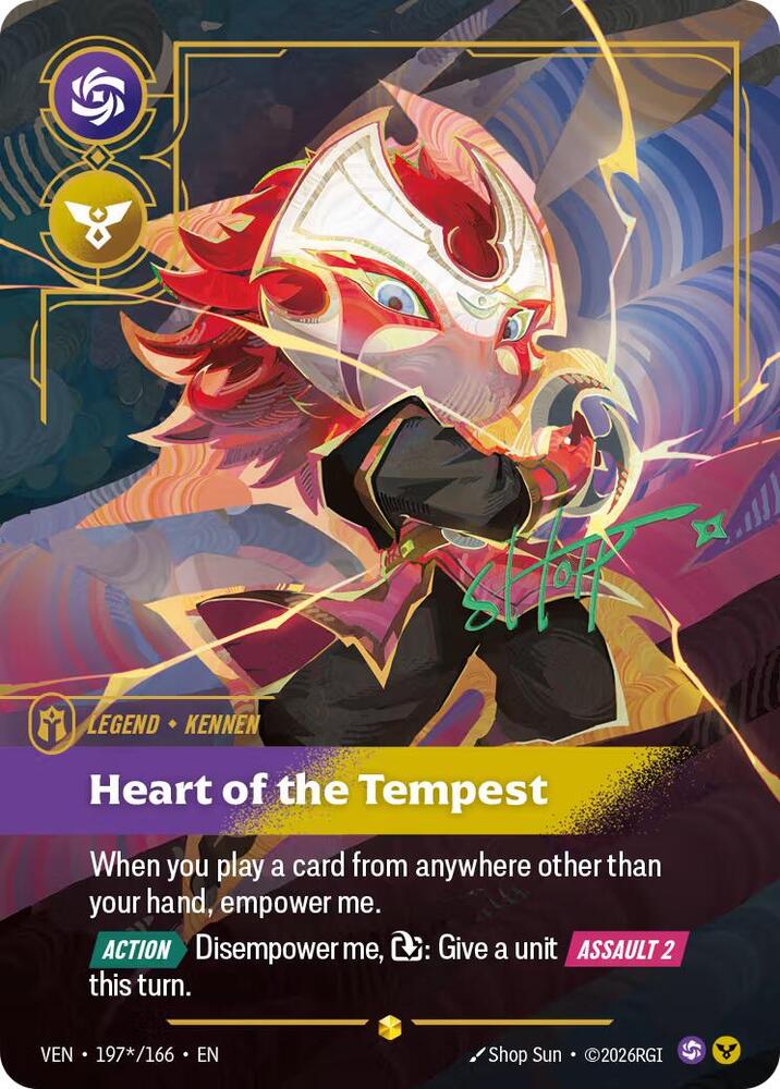 Kennen, Heart of the Tempest (Signature) [Vendetta] 197*/166