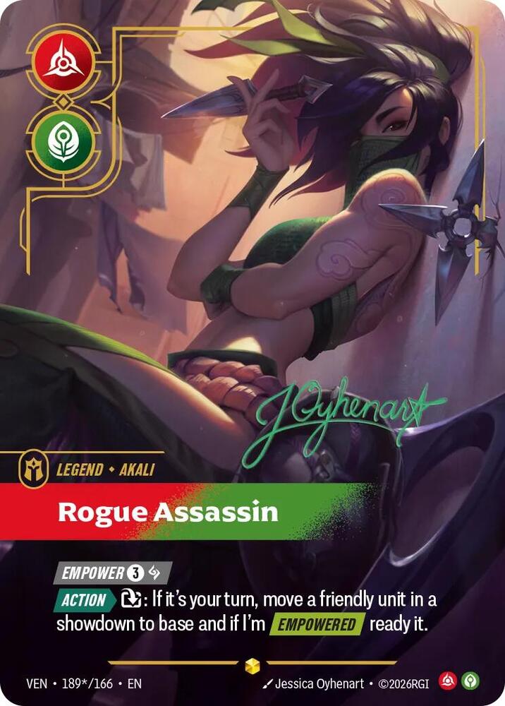 Akali, Rogue Assassin (Signature) [Vendetta] 189*/166