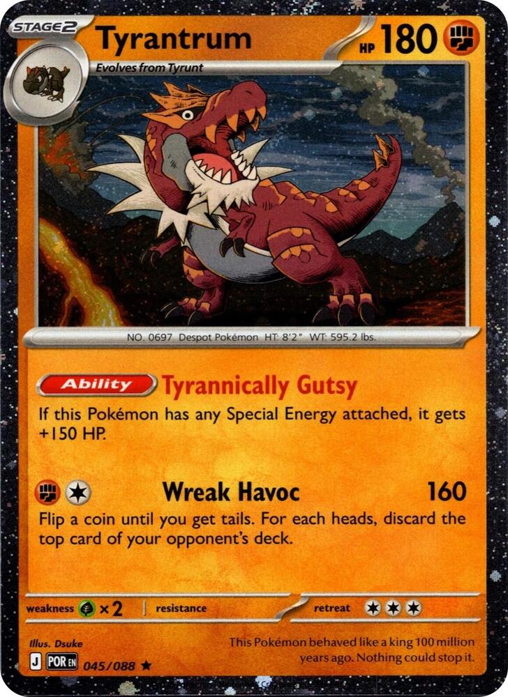 Tyrantrum - 045/088 (Cosmos Holo) [Blister Exclusives] 045/088