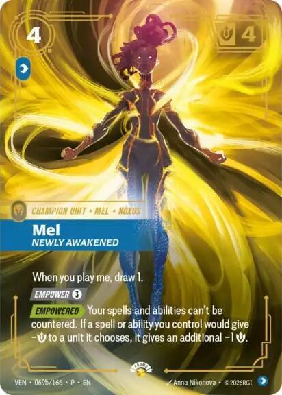 Mel, Newly Awakened [Riftbound Organized Play Promotional Cards] 069b/166