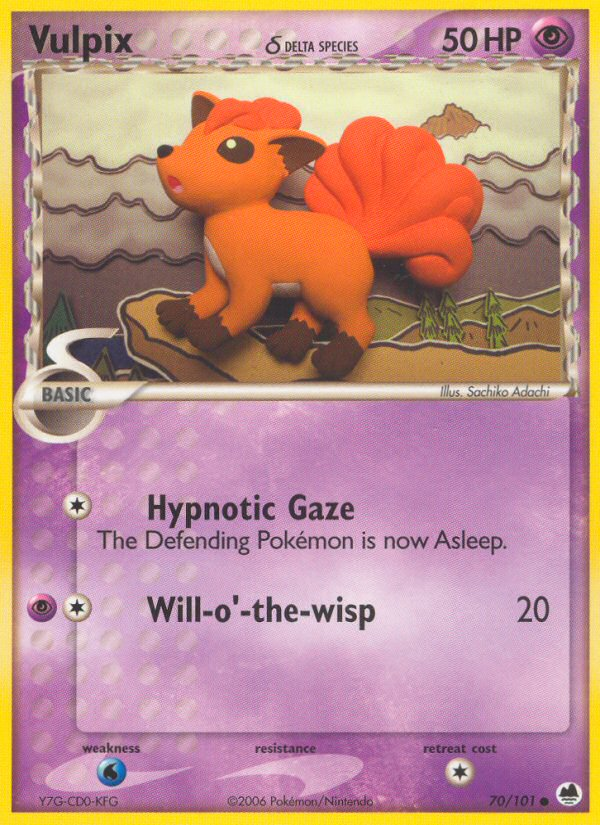 Vulpix δ - 70/101 Dragon Frontiers