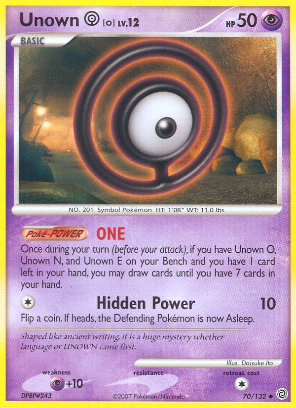 Unown [O] - 70/132 Secret Wonders