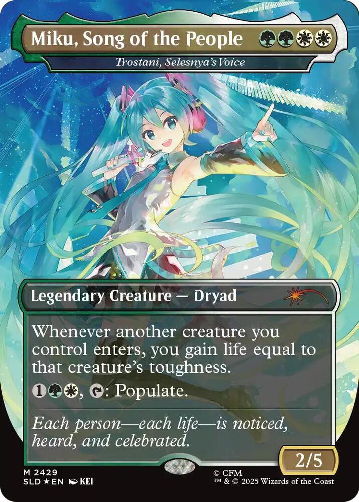 Miku, Song of the People - Trostani, Selesnya's Voice [Secret Lair Drop Series] 2429
