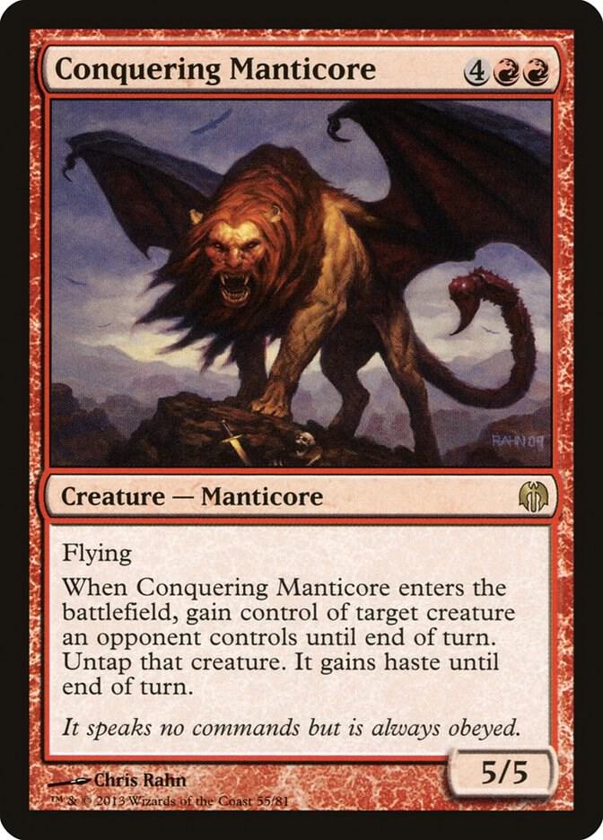 Conquering Manticore [Duel Decks: Heroes vs. Monsters] 55
