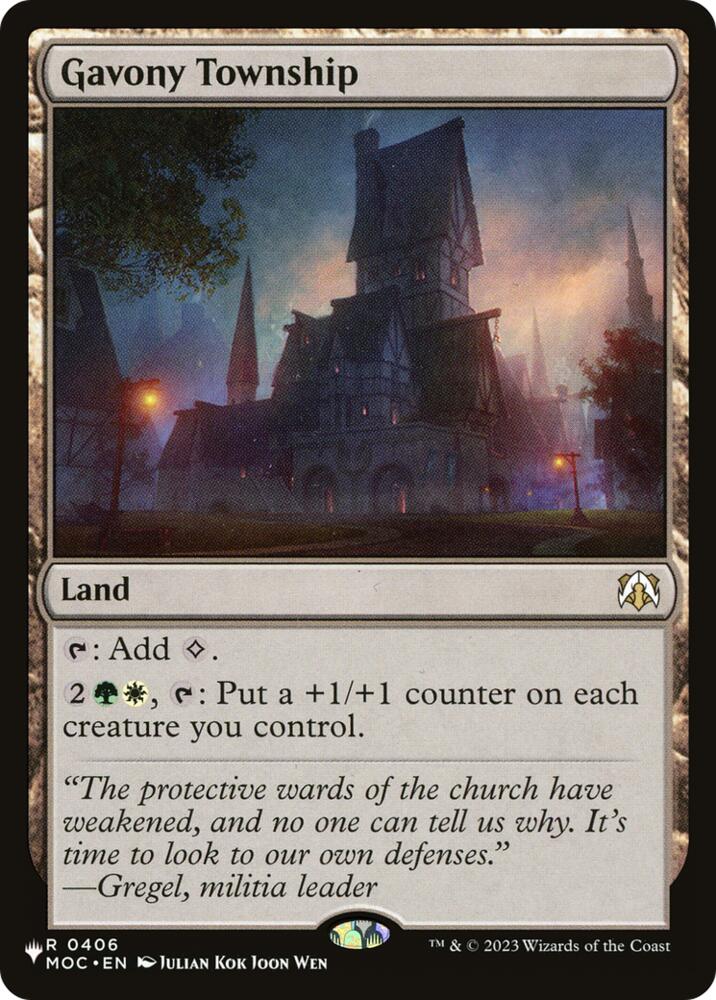 Gavony Township [The List Reprints] 406