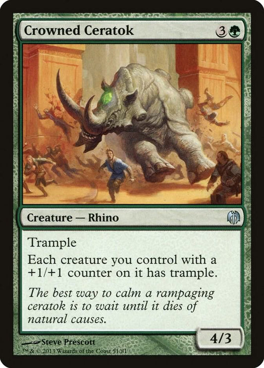 Crowned Ceratok [Duel Decks: Heroes vs. Monsters] 51