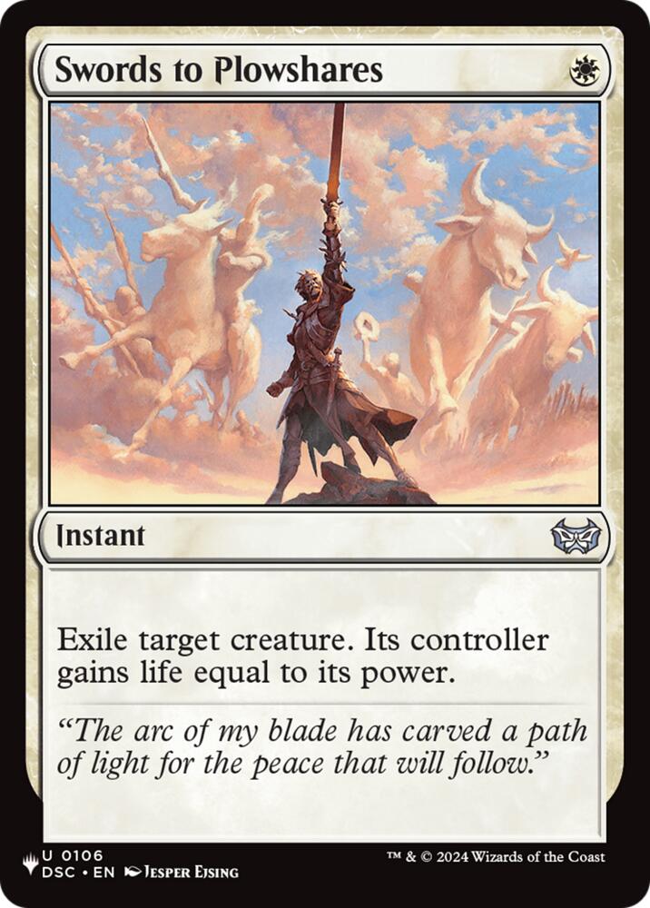Swords to Plowshares (DSC) [The List Reprints] 106