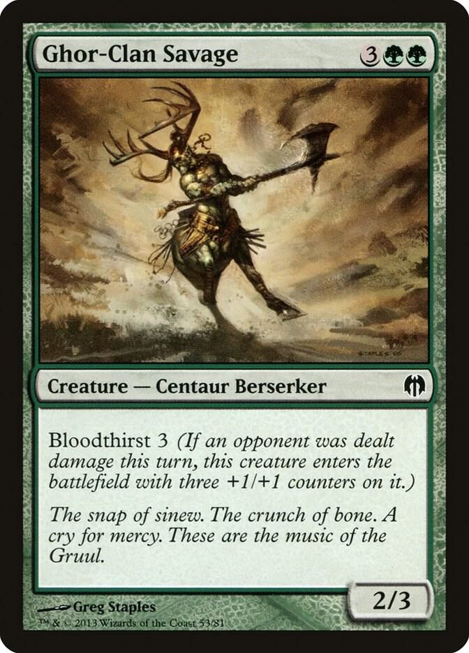 Ghor-Clan Savage [Duel Decks: Heroes vs. Monsters] 53