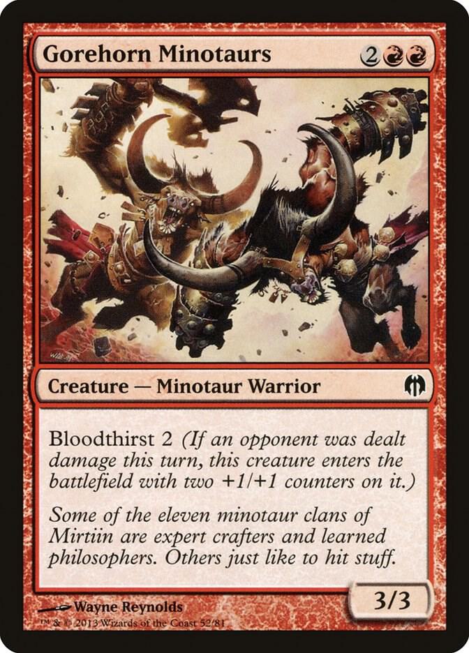 Gorehorn Minotaurs [Duel Decks: Heroes vs. Monsters] 52