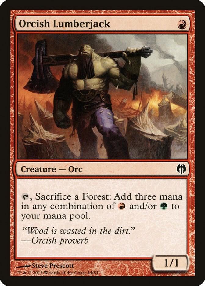 Orcish Lumberjack [Duel Decks: Heroes vs. Monsters] 44