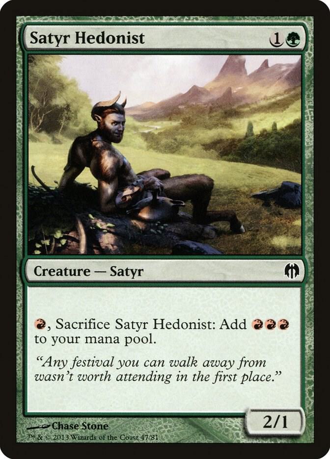 Satyr Hedonist [Duel Decks: Heroes vs. Monsters] 47