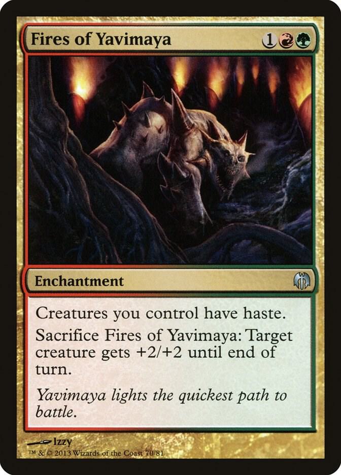 Fires of Yavimaya [Duel Decks: Heroes vs. Monsters] 70