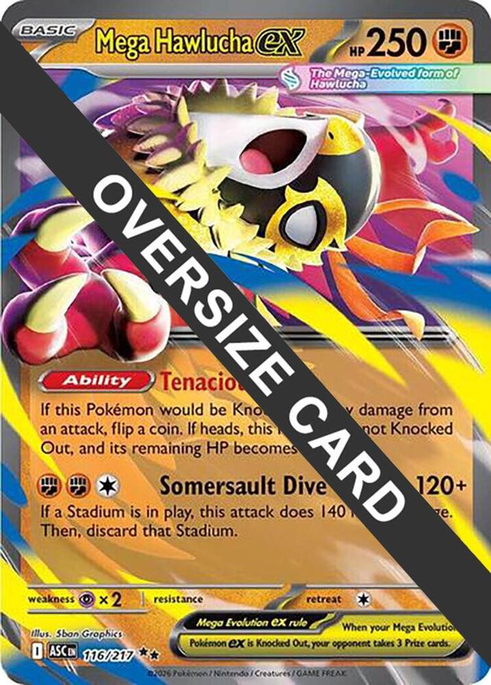 Mega Hawlucha ex - 116/217 [Jumbo Cards] 116/217