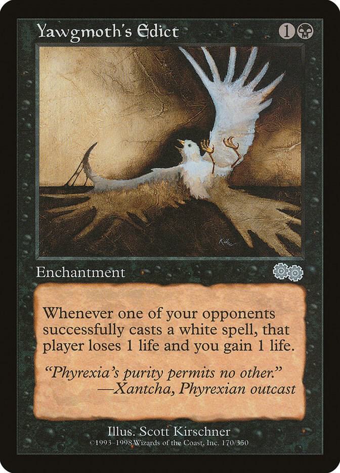 Yawgmoth's Edict [Urza's Saga] 170