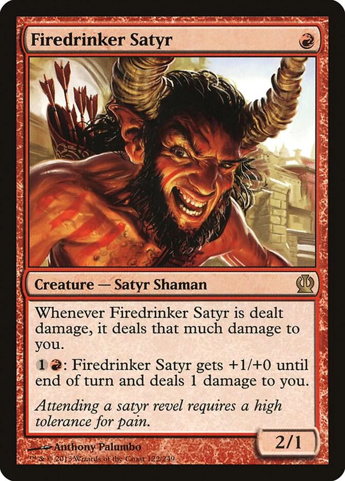 Firedrinker Satyr [Theros] 122