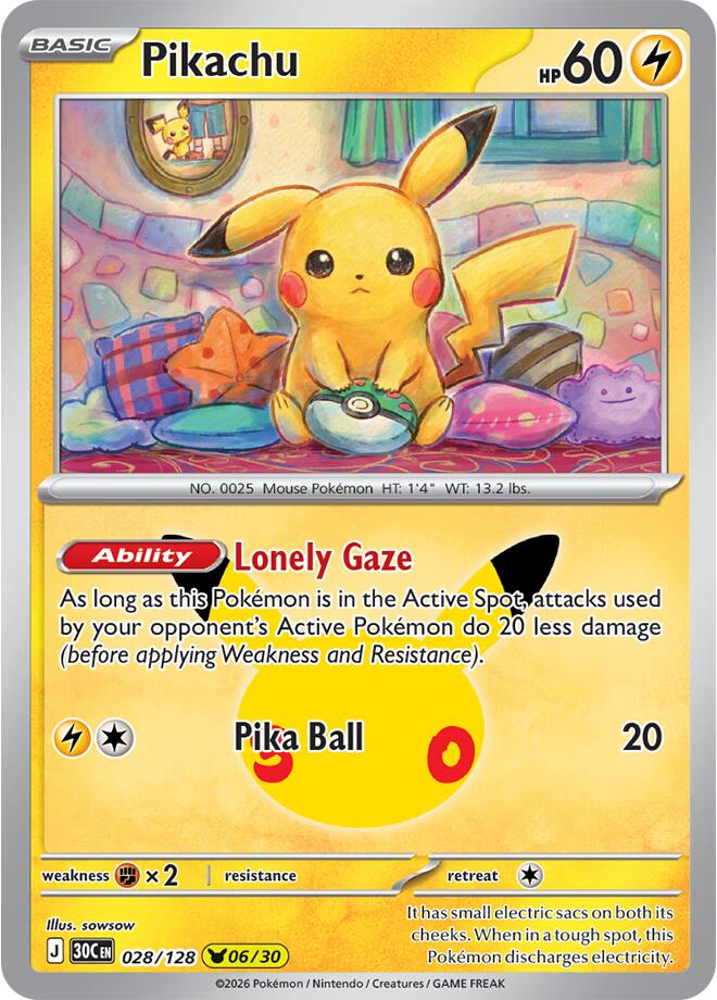Pikachu - 028/128 [ME: 30th Celebration] 028/128