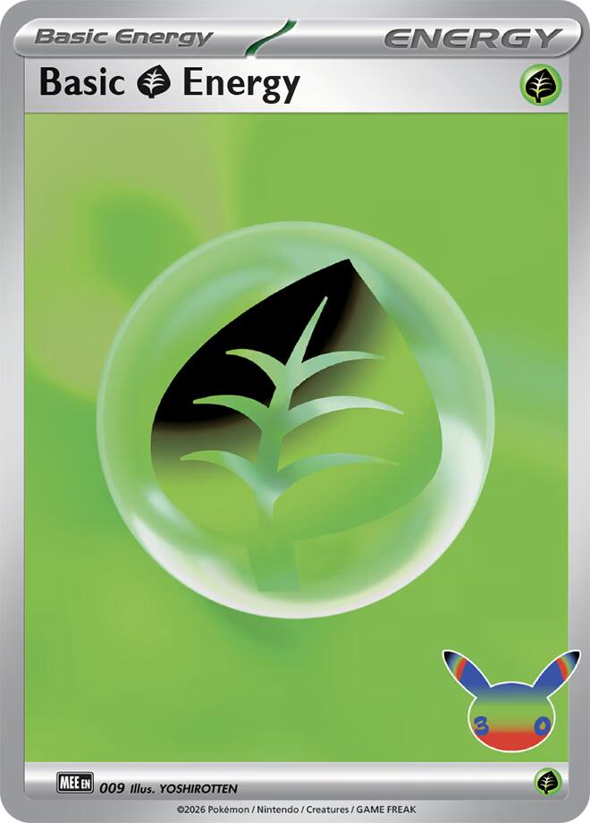 Basic Grass Energy - 009 (30th Celebration) [MEE: Mega Evolution Energies] 009