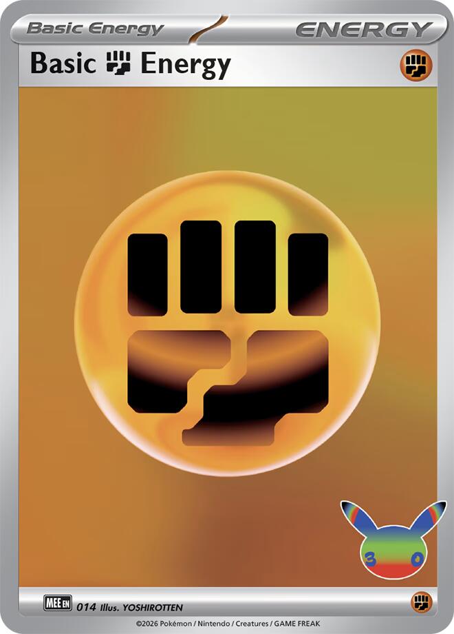 Basic Fighting Energy - 014 (30th Celebration) [MEE: Mega Evolution Energies] 014
