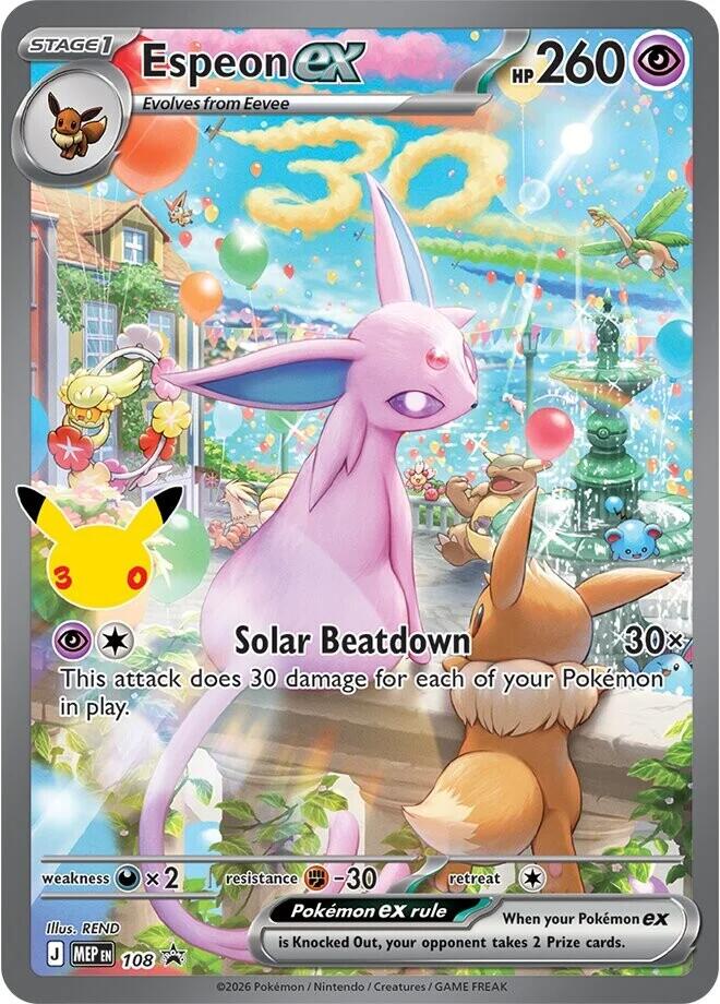 Espeon ex - 108 (30th Celebration) [ME: Mega Evolution Promo] 108