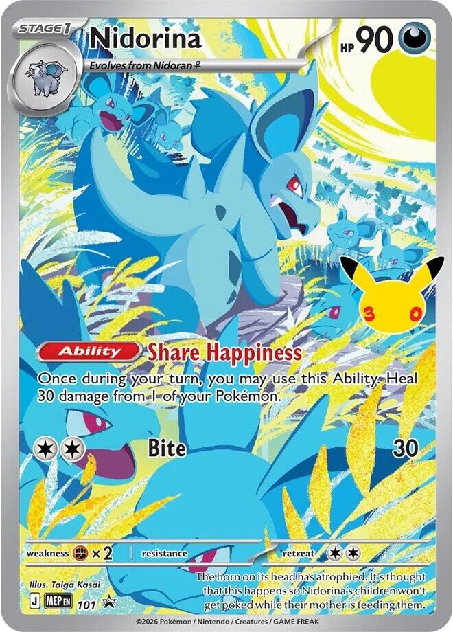Nidorina - 101 (30th Celebration) [ME: Mega Evolution Promo] 101