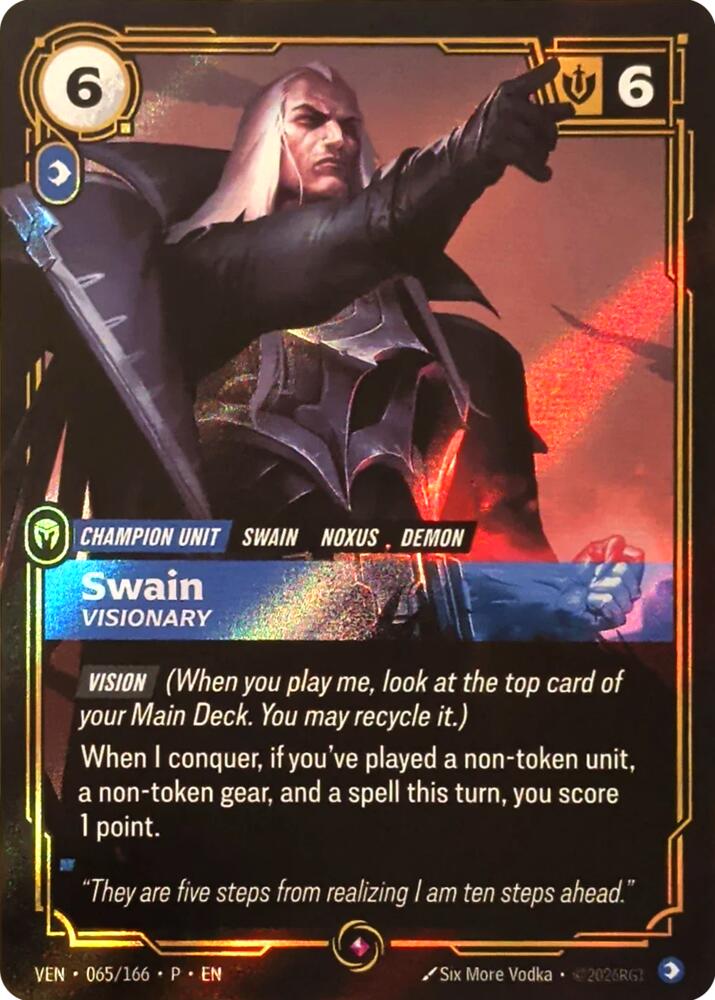 Swain, Visionary [Riftbound Organized Play Promotional Cards] 065/166