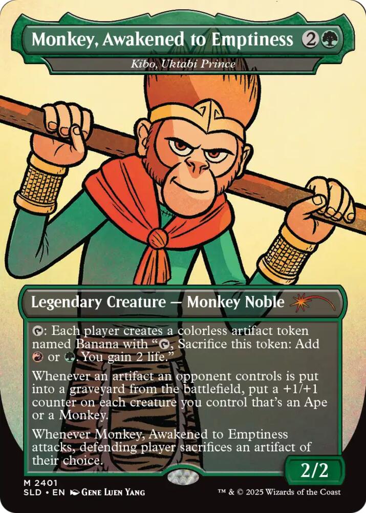 Monkey, Awakened to Emptiness - Kibo, Uktabi Prince [Secret Lair Drop Series] 2401