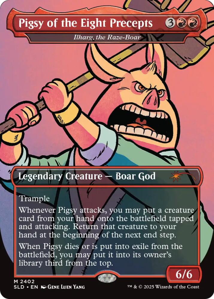 Pigsy of the Eight Precepts - Ilharg, the Raze-Boar [Secret Lair Drop Series] 2402