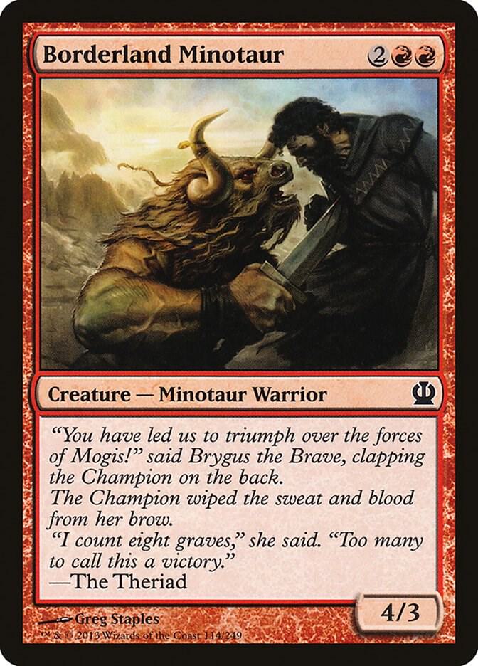 Borderland Minotaur [Theros] 114