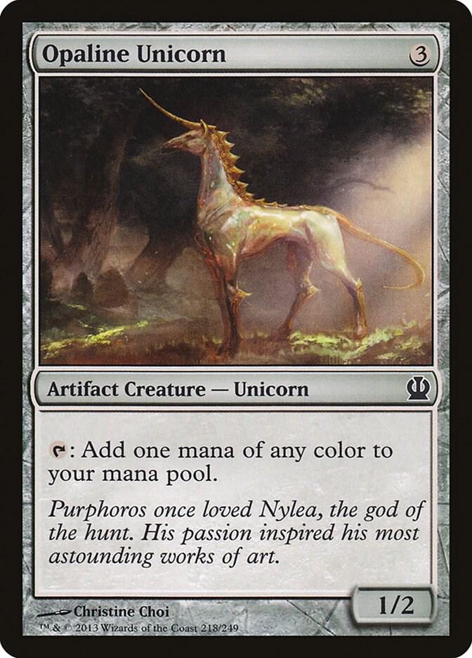 Opaline Unicorn [Theros] 218