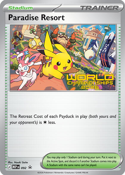 Paradise Resort - 092 (World Championships 2026) [ME: Mega Evolution Promo] 092
