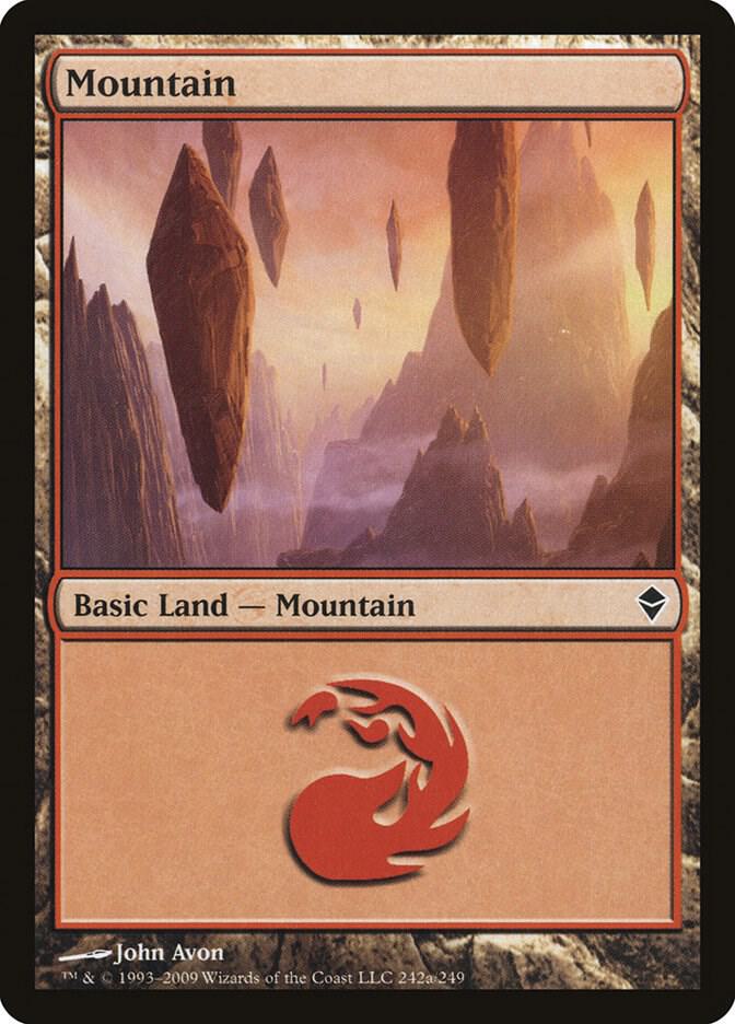 Mountain (242a) [Zendikar] 242a