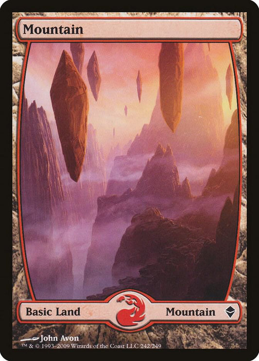 Mountain (242) - Full Art [Zendikar] 242