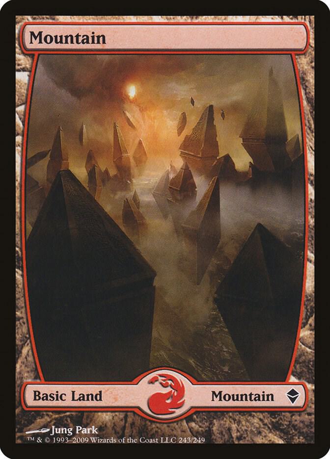 Mountain (243) - Full Art [Zendikar] 243