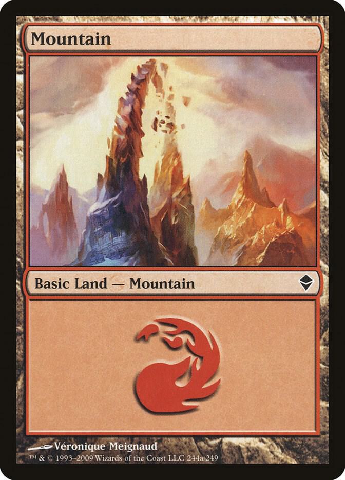 Mountain (244a) [Zendikar] 244a