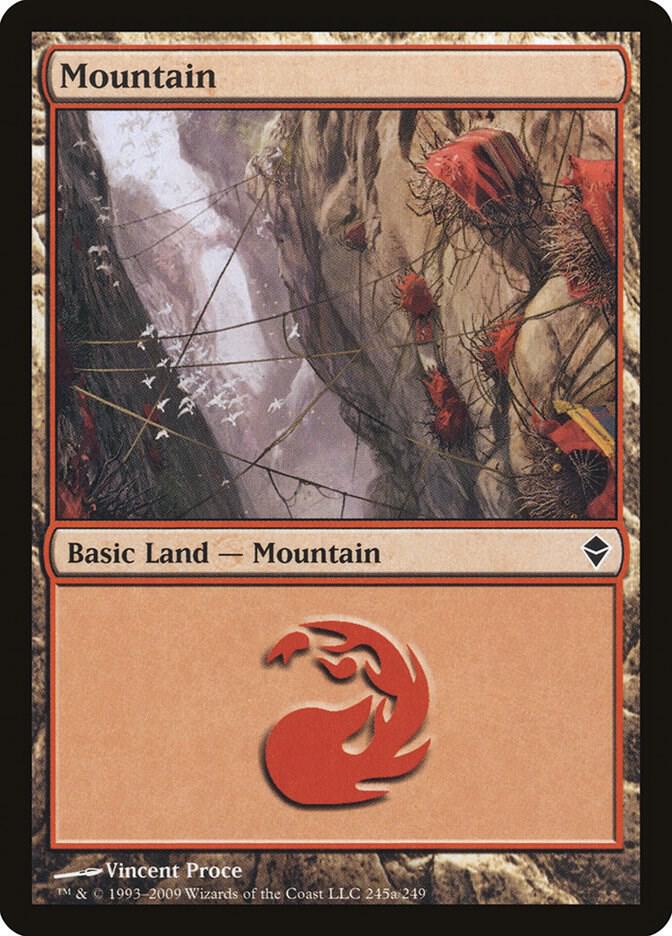 Mountain (245a) [Zendikar] 245a