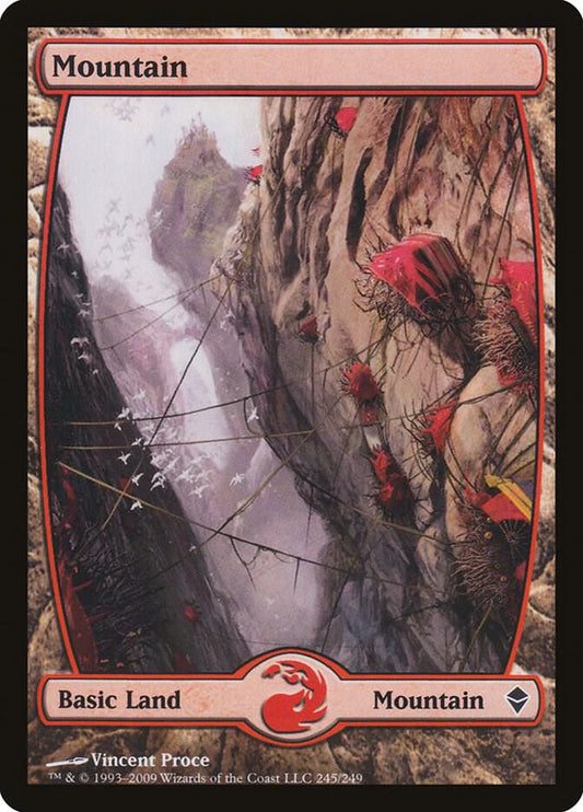 Mountain (245) - Full Art [Zendikar] 245