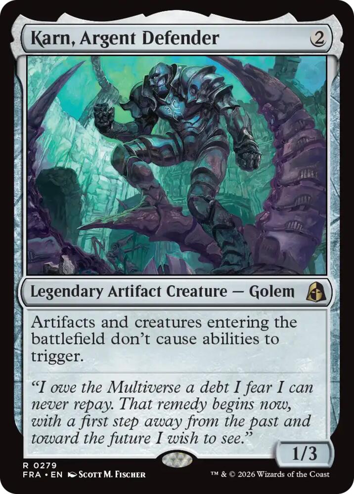 Karn, Argent Defender [Reality Fracture] 279