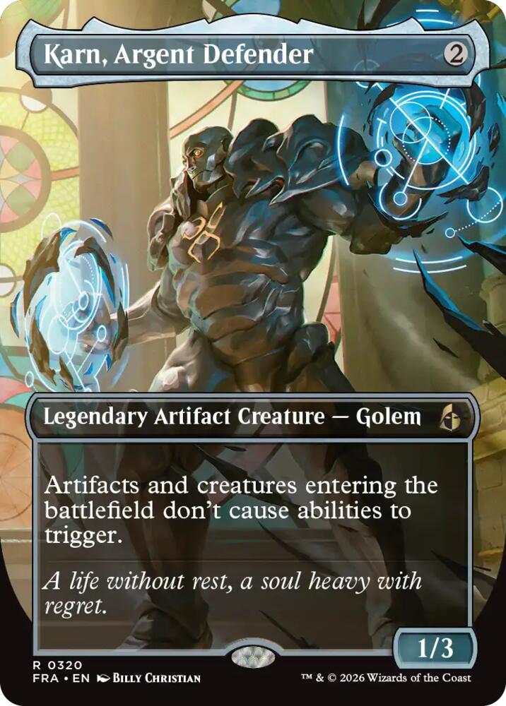Karn, Argent Defender (Borderless) [Reality Fracture] 320