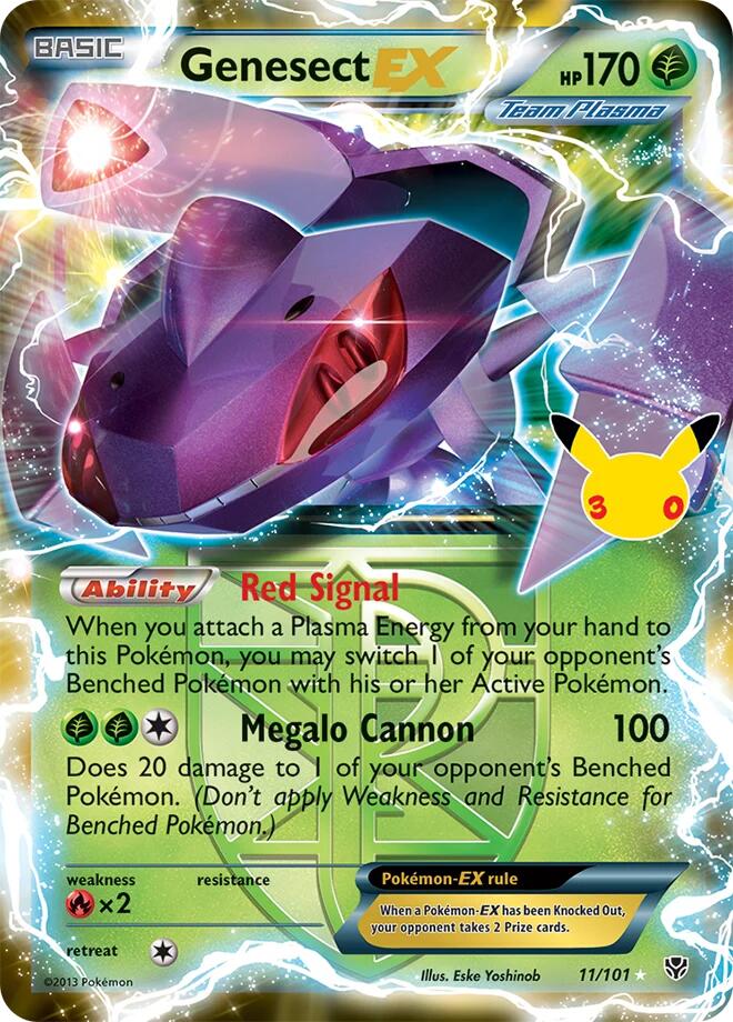 Genesect EX (Team Plasma) [ME: 30th Celebration Classic Collection] 11/101