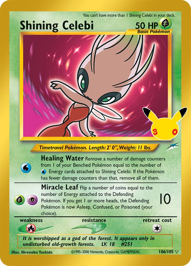 Shining Celebi [ME: 30th Celebration Classic Collection] 106/105