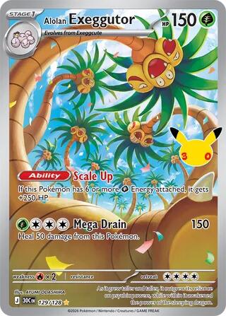 Alolan Exeggutor - 129/128 [ME: 30th Celebration] 129/128