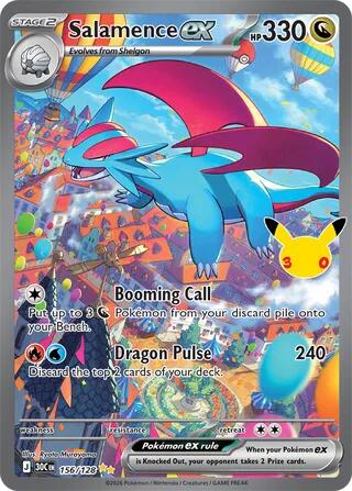 Salamence ex - 156/128 [ME: 30th Celebration] 156/128