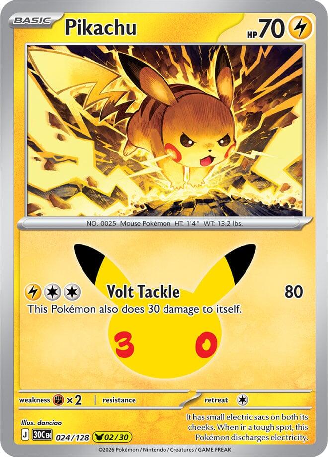 Pikachu - 024/128 [ME: 30th Celebration] 024/128