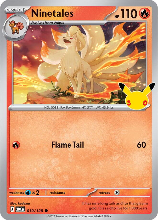 Ninetales [ME: 30th Celebration] 010/128